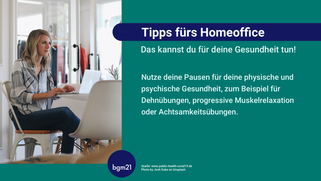 Tipps fürs Homeoffice, bgm21